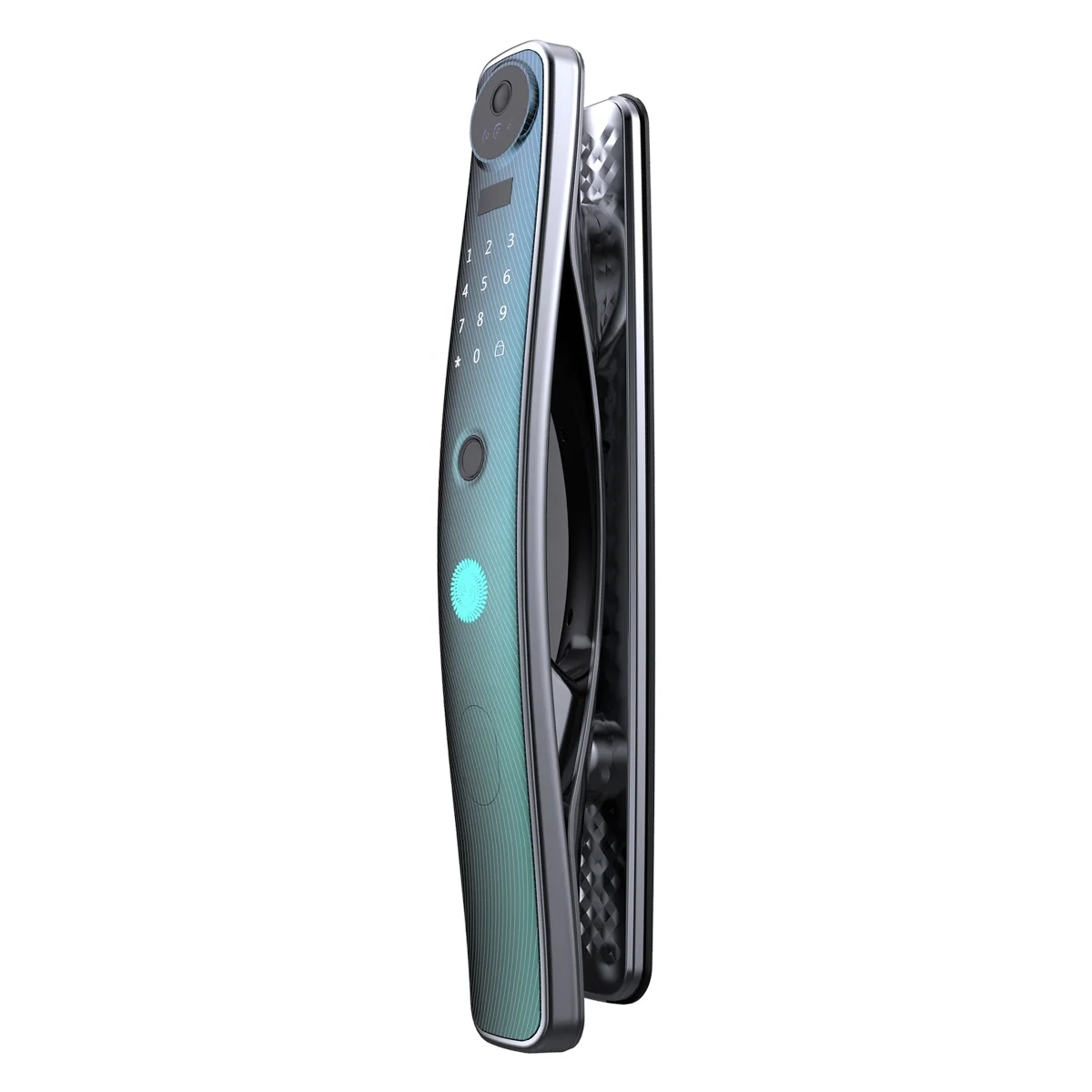  Face recognition camera digital wifi app remote control fingerprint password home smart door