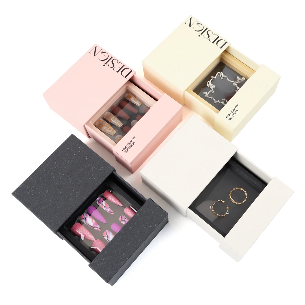 wholesale false nails packing box empty luxury press on nail packaging box custom press on nail boxes for press ons