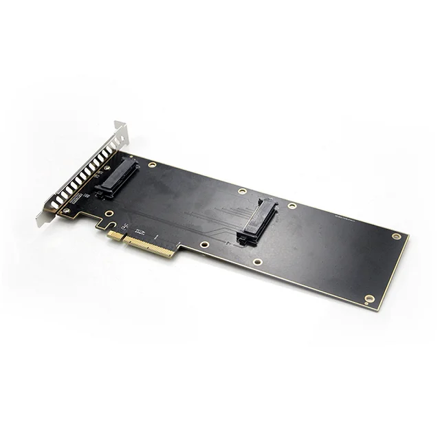 PCIE Riser Nvme 2 5 Ssd U.2 для PCIe X8 3 0 карта адаптера интерфейса SF-8639 gen3 32 Гбит/с SATA-Экспресс Двойной жесткий диск