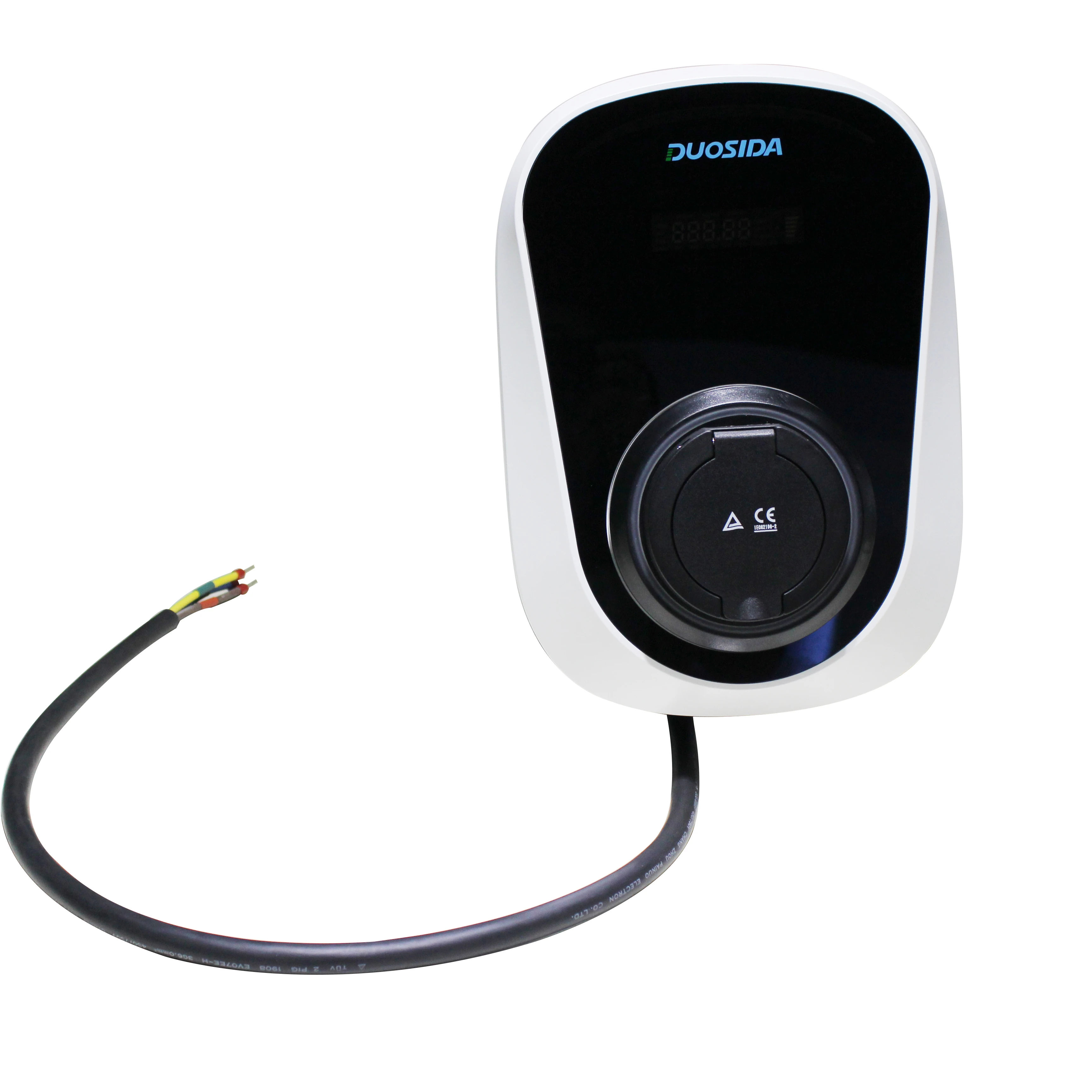 1-фазный 32Amp 7kw зарядная Wallbox EVSE зарядное устройство для дома паяльная станция с Тип 2 вилкой электрического автомобиля