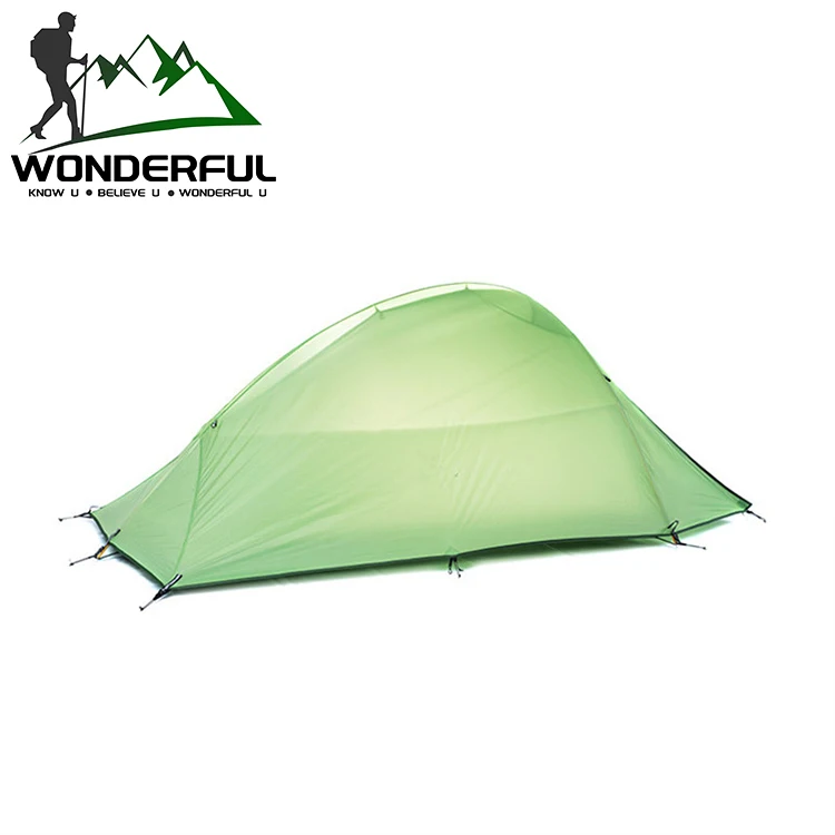 Upgraded Breathable 2 Person Aluminum Pole Nylon Double Layers Ultra Light Waterproof Outdoor Travel Hiking Camping Tent