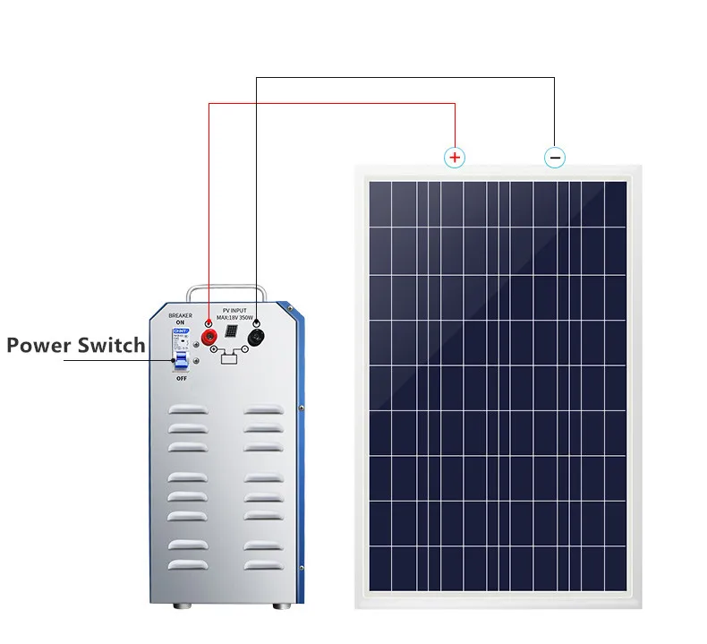 Portable Movable Home Solar Complete Home Solar Power System Solar Energy Systems All In One Solar Kit 500W