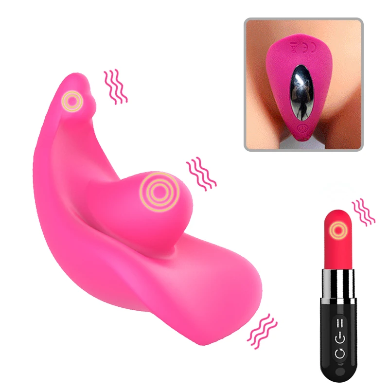 Sex Product Female Masturbation Vibrating Strapon Underwear Wireless Remote  Lipstick Vibrator Sex Toys Women