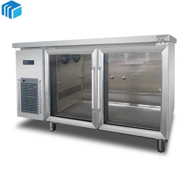 Коммерческий бар, холодильник, стол, морозильная камера, стеклянная дверь для ресторана, под прилавок, холодильники, стол