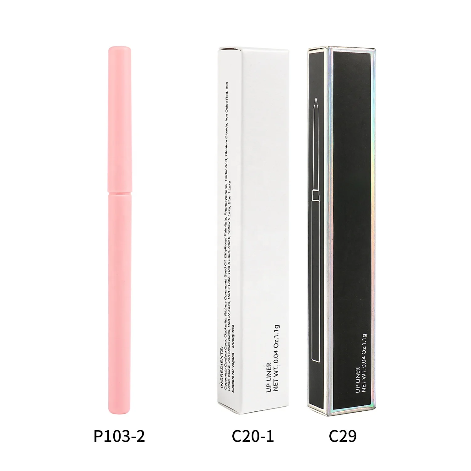 Pink Retractable Waterproof Lipliner Pencil Customized High Quality Long Lasting Creamy Lip Liner Private Label