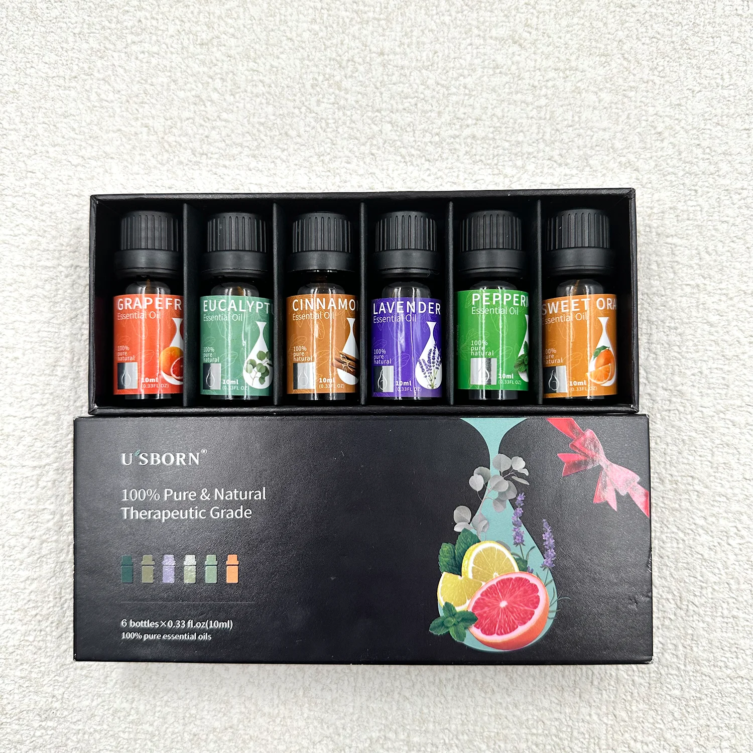 Best-Selling Premium Home Spa Aromatherapy with Rosemary Eucalyptus Peppermint Essential Oils for Relaxation and Stress Relief