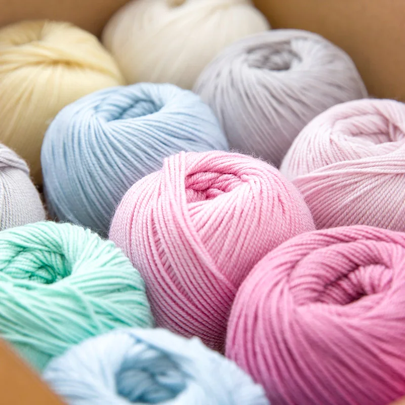 Мягкая Пастельная детская шелковая пряжа Yarncrafts из 100% шерсти ягненка и кашемира в турецком стиле