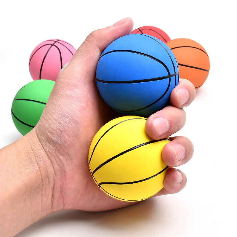 Hot Sell Hollow Pink Rubber Hight Bouncing Ball 6cm Bounce Squash Ball mini Basketball Customs promotional Toys Wholesale