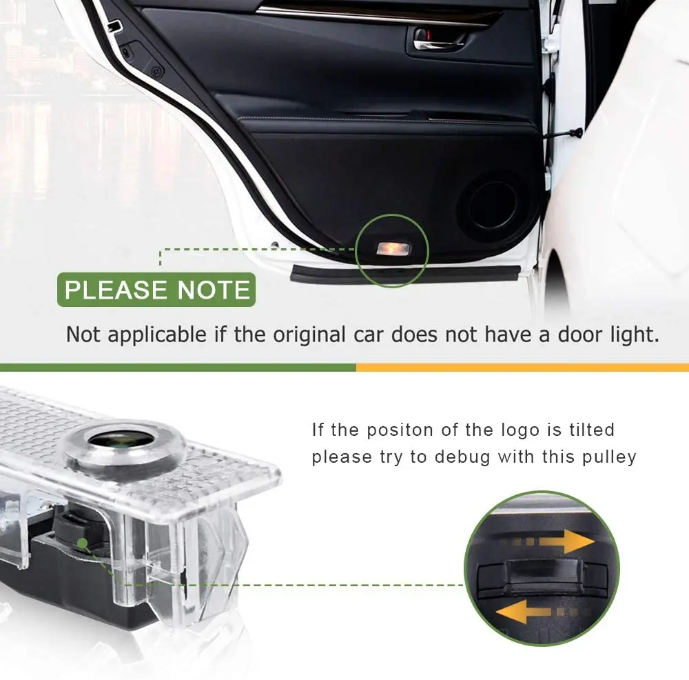 Car Door LED Logo Projector Light for BMW,Ghost Shadow Welcome Lights Symbol Emblem Courtesy Step Lights Ground Lamp Kit for BMW