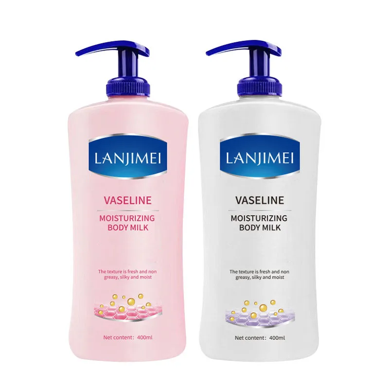 In stock wholesale 400ml moisturizing whitening body milk vitamin E nicotinamide body lotion