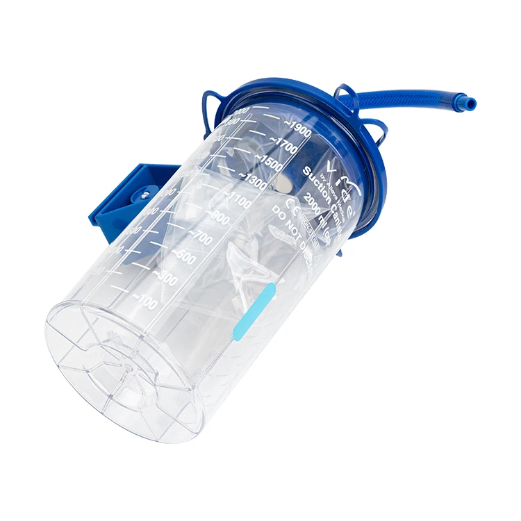 1000ml 1500ml 2000ml or custom medical disposable liquid collection bag suction liner bag with canister