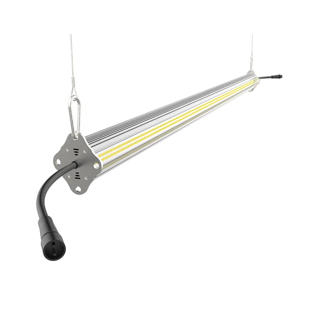 
Daisy chain design full spectrum 120W double-sided linear supplemental led grow light bar for greenhouse 