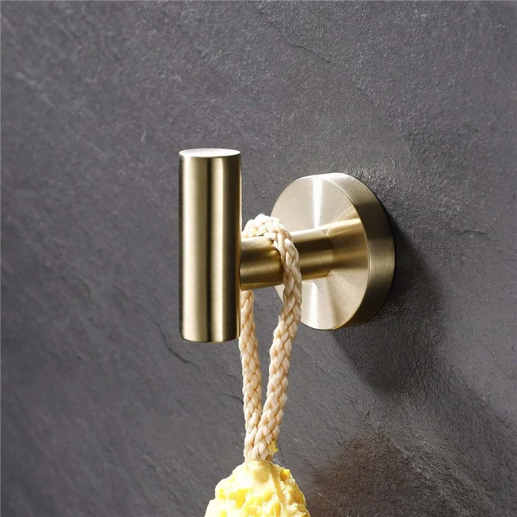 LQS Gold Robe Hook Luxury Stainless Steel Kitchen Accessories Home Decoration Supplier