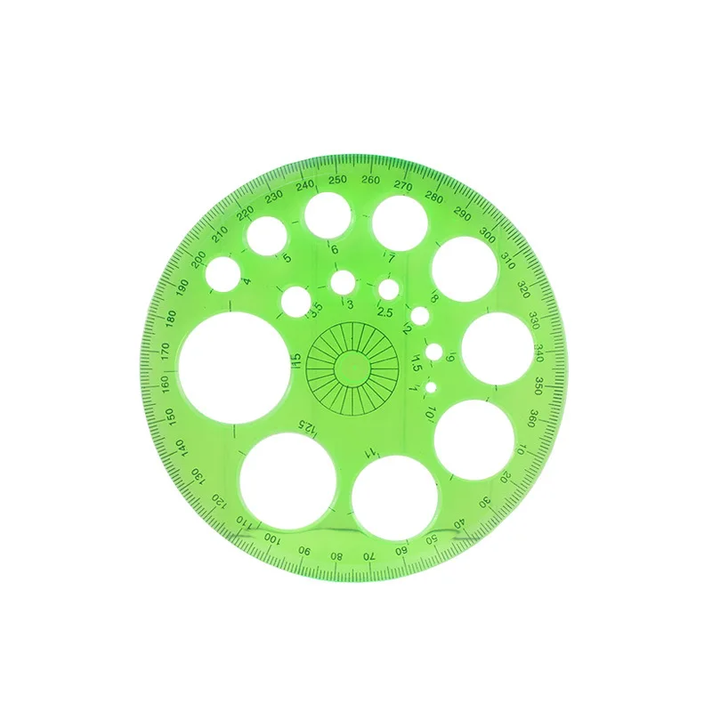 360 Degree  Protractor Round Ruler Gauge Angular Drafting Tools Circle Protractor for School Education Office Classroom 6 Inch