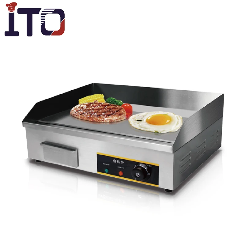 Hot Sale Kitchen Equipment Stainless Steel Electric Griddle Machine