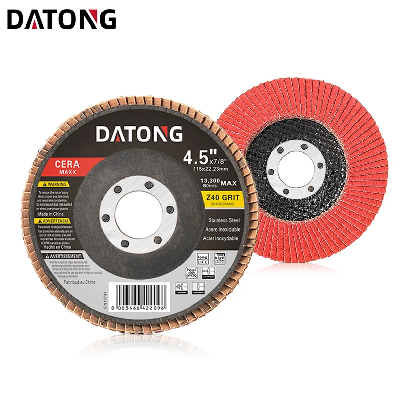 Шлифовальный диск Datong 4,5 дюймов, абразивная ткань, керамический шлифовальный диск для полировки нержавеющей стали
