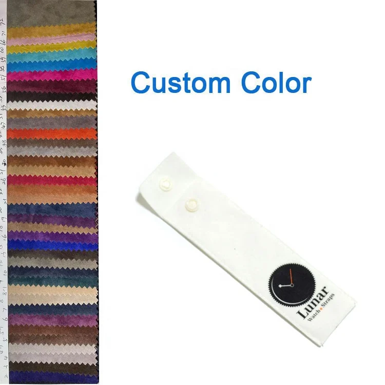 Eco white long shape suede snap velvet flap button jewelry watch display pouch