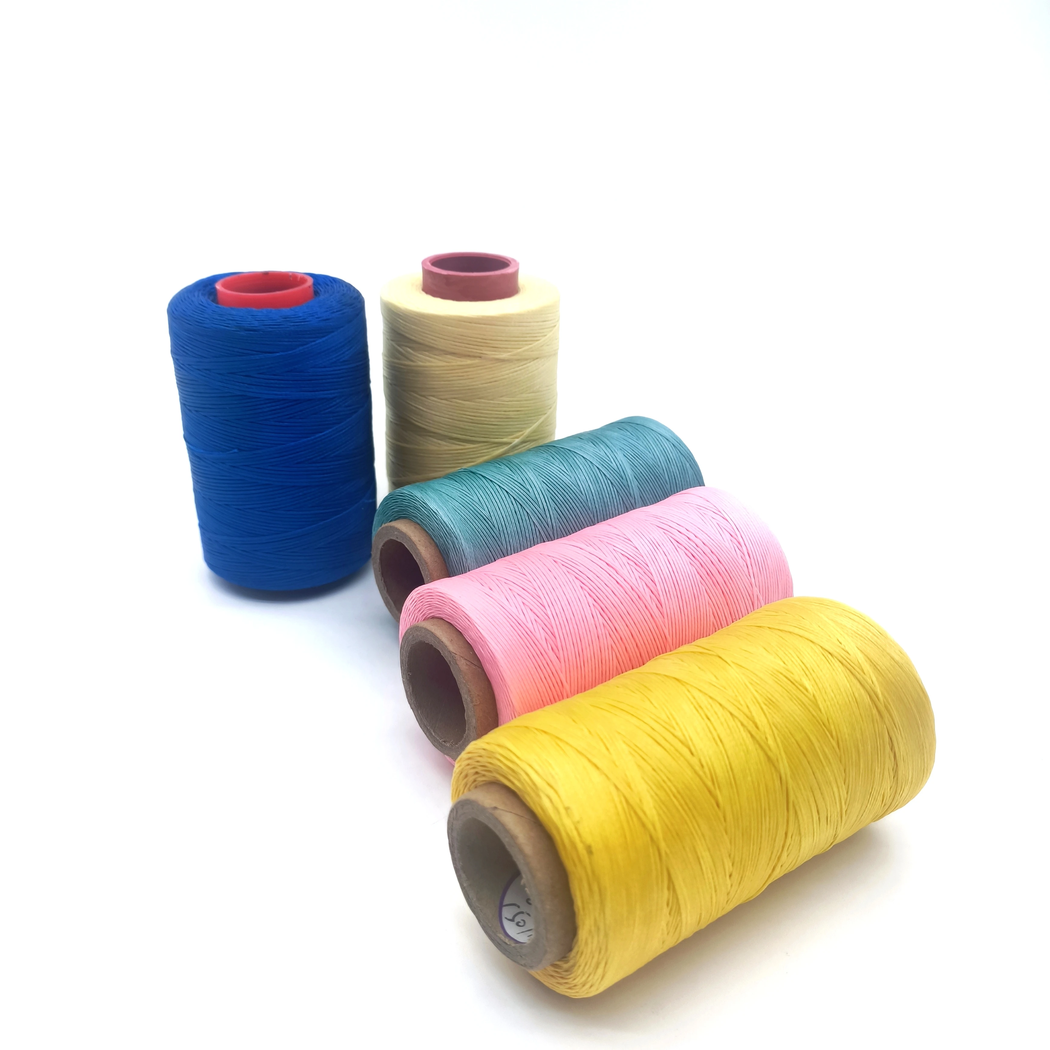 Tiger Waxed Polyester 0.65mm-0.8MM sewing leather thread Flat 150D Yarn Count Braided thread bracelet High Tenacity for Knitting