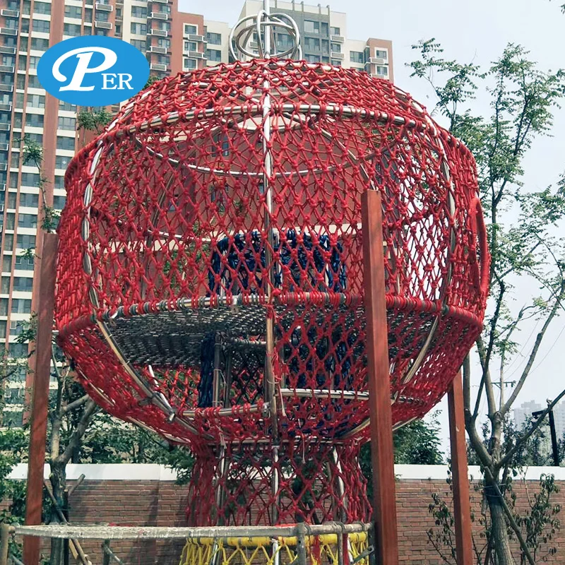 Children outdoor playground custom mesh color durable climbing net for kids