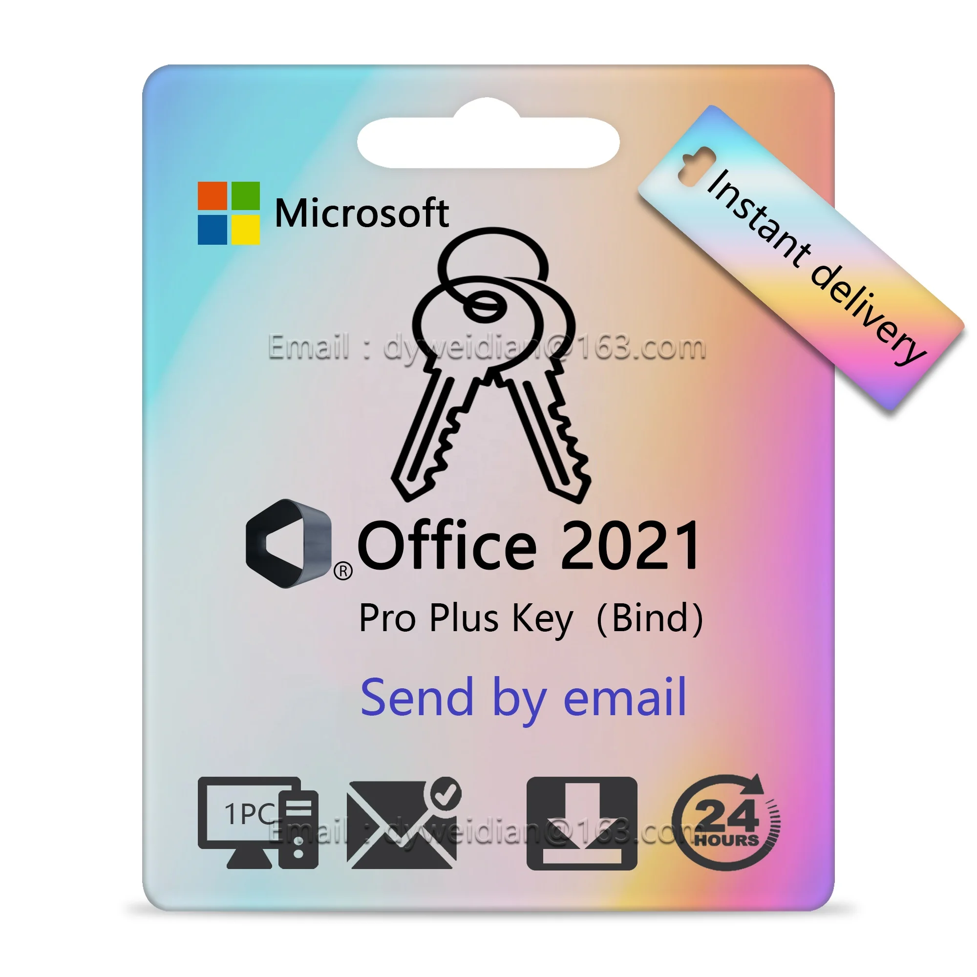 Профессиональная розничная коробка для ключей Office 2021 Pro Plus 100% глобальная онлайн Активация цифровая лицензия электронная почта Мгновенная