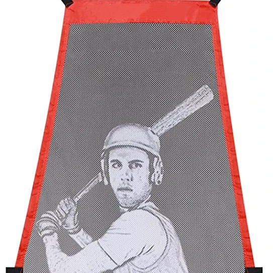 Nylon Net Baseball Pitching Backstop Net, Netting Baseball And Softball Practice Backstop Net Portable, Baseball Backstop