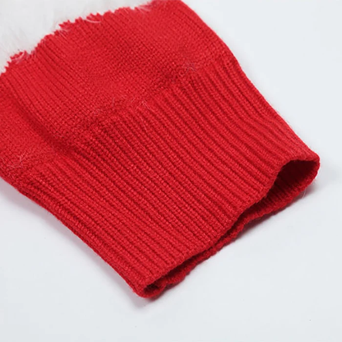 Original design rabbit print embroidery sweater crew neck lazy style pullover couple outfit loose knitted sweater for men