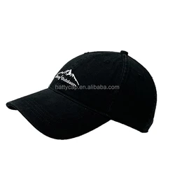 RTS High quality unstructured washed cotton unisex custom logo sport hats 6 panel dad hats baseball hat
