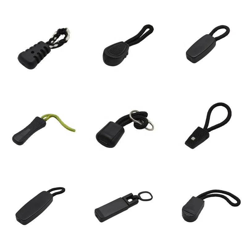 Classic Style Zipper Puller String Pvc Zipper Puller For Garment