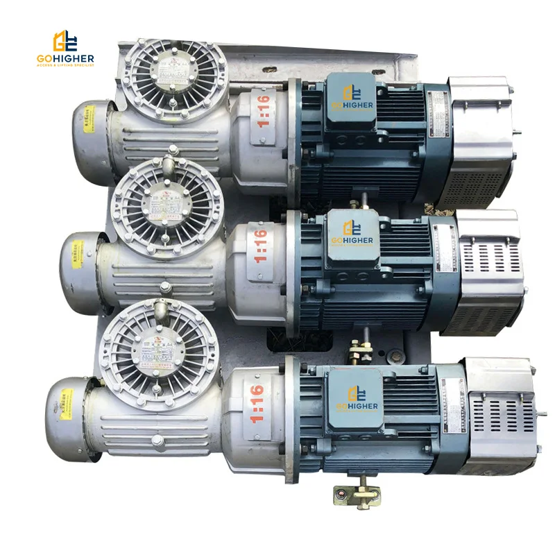 Gjj Sc200/200 строительный пассажирский лифт редукторный двигатель с редуктором подъемник Червячная Шестерня тремя приводами