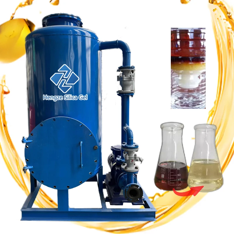 Waste oil recycling diesel decoloring engine oil refining machine