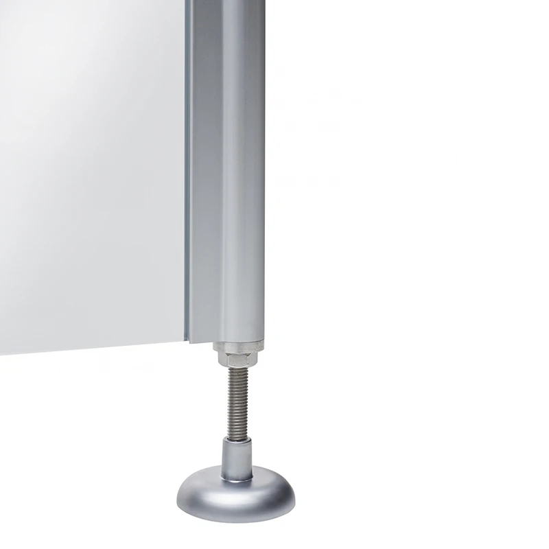 Millen 600*1900 new arrival 5mm tempered clear glass door bathroom shower sliding glass doorwall to wall shower door gold