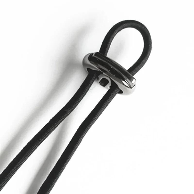 SAS Spring Cord Locks Metal Rope End Double Holes Toggle Stoppers Sliders Rope Clip Fastener Metal Stoppers