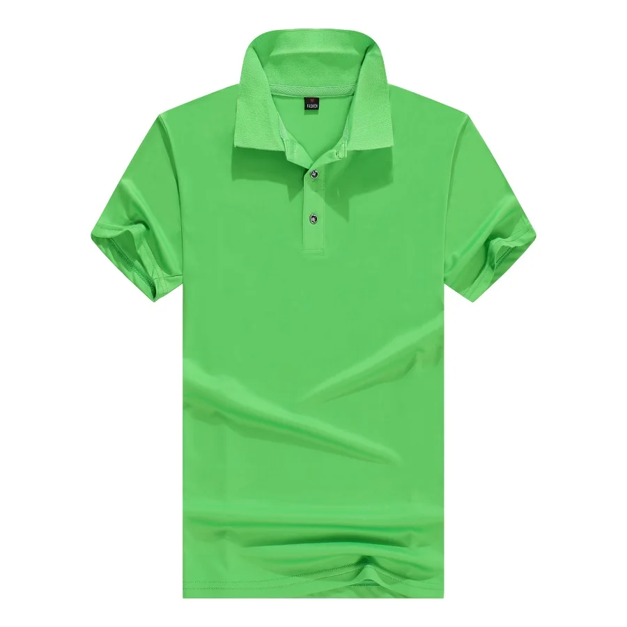 Short Sleeve cafe bar t shirt polo print uniform restaurant work wear custom printing embroidery Logo Polo Shirt