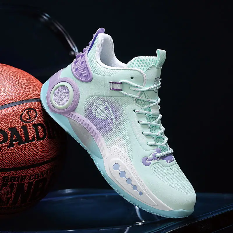 New high-quality couples actual combat high-top basketball shoes friction audio sneakers running offer