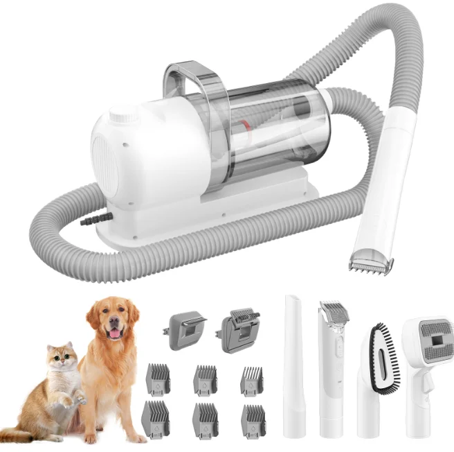 Electric Dog Kit Strong Suction Cat Dog Pets Grooming Tools Set electric pet hair comb vacuum cleaner pet hair remover block