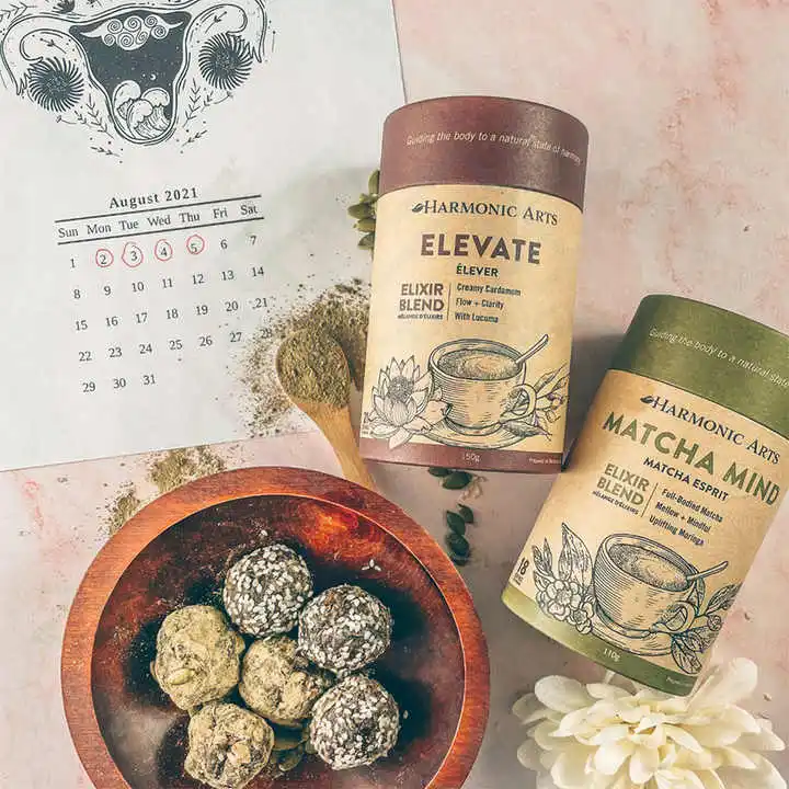 Biodegradable Food Grade Tea Canister Paper Tube Round Cans for Tea Bag Coffee Powder Package