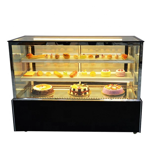 Custom Display Bakery Cake Showcase Refrigeration Equipment Freezer for Supermarket Cakes