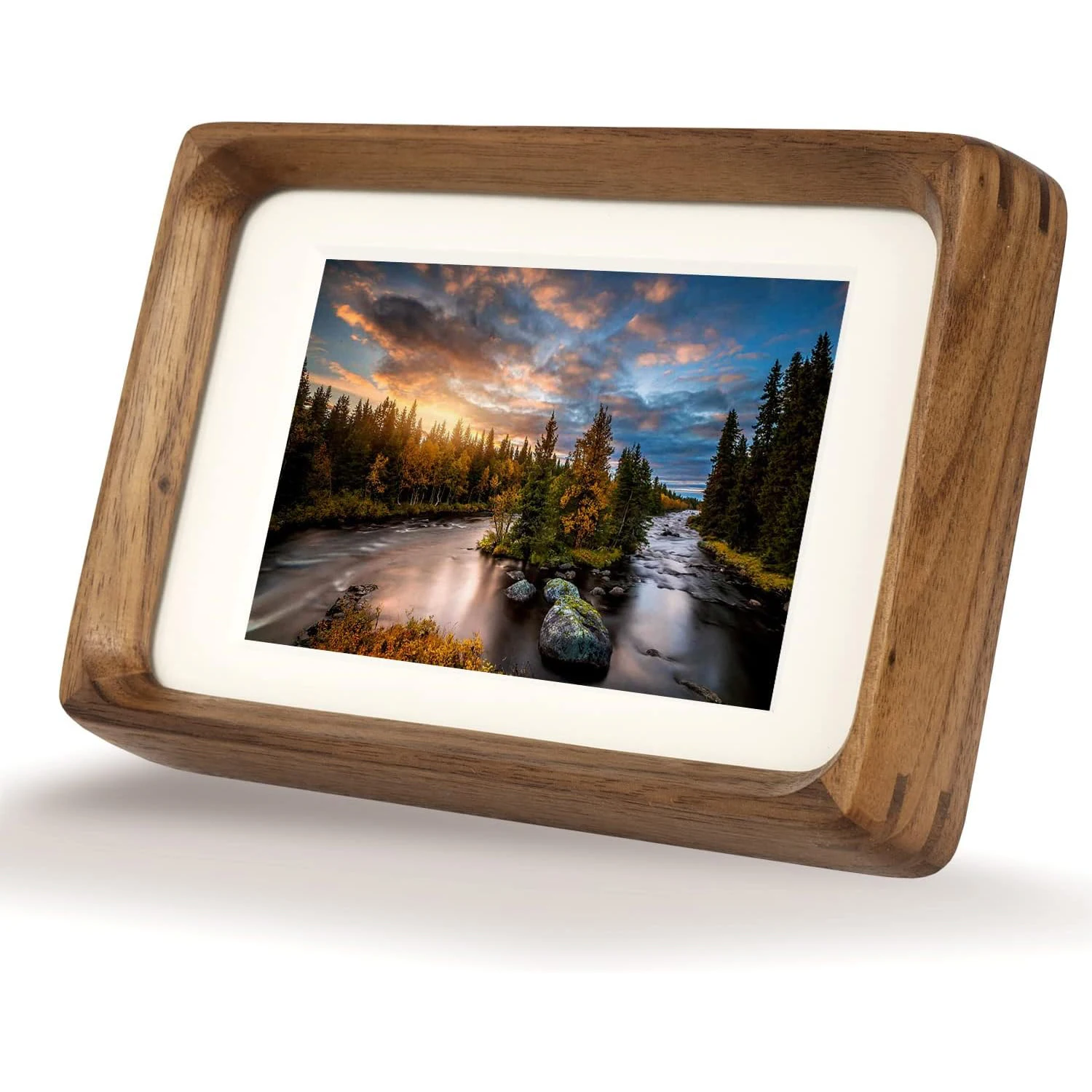 Natural wood photo frame Classical country Country style Traditional handcraft perfectly blends into any space