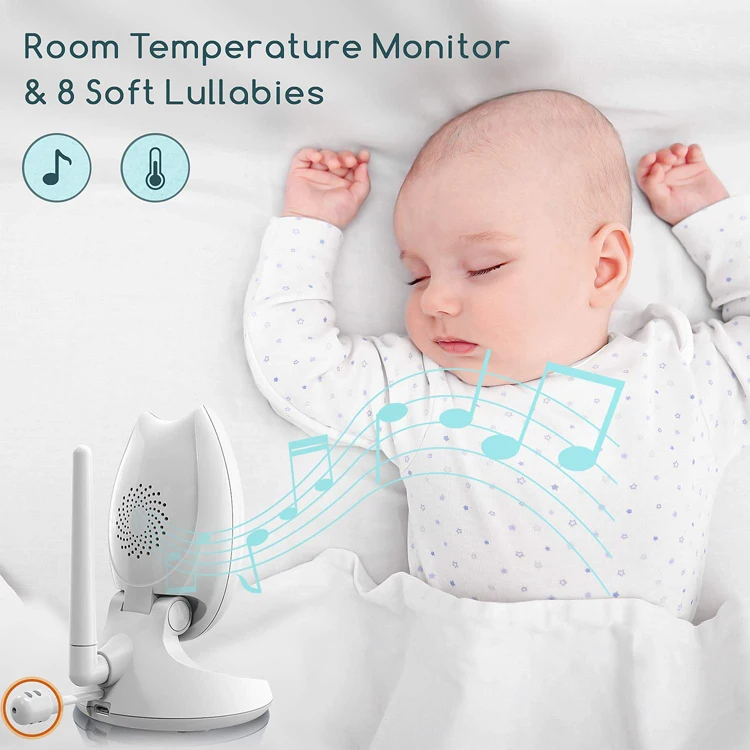  Eufy безопасность ночное видение 4 35 дюймовый дисплей Lullaby плеер Видео BabyMonitor с камерой и