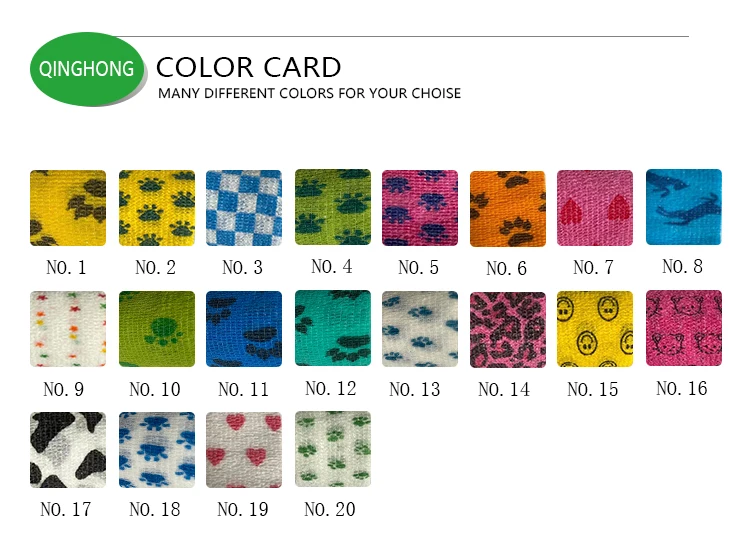 Customized first aid bandage non-woven elastic bandages cohesive bandag easy tear first aid bandage