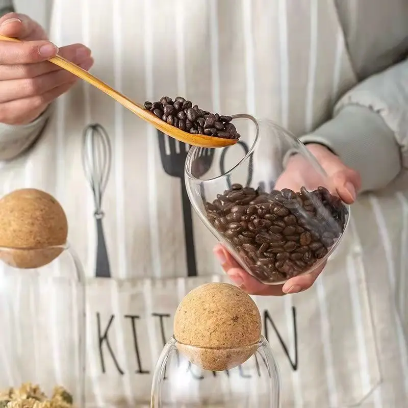 Airtight Food Storage Containers Glass Food Storage Containers Kitchen Organizers 500ml Glass Storage Containers