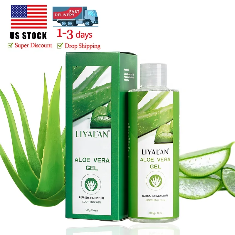 Oem Private Label Face Care 100% Natural Organic Aloe Vera Extract Sunburn Soothing Aloe Vera Gel