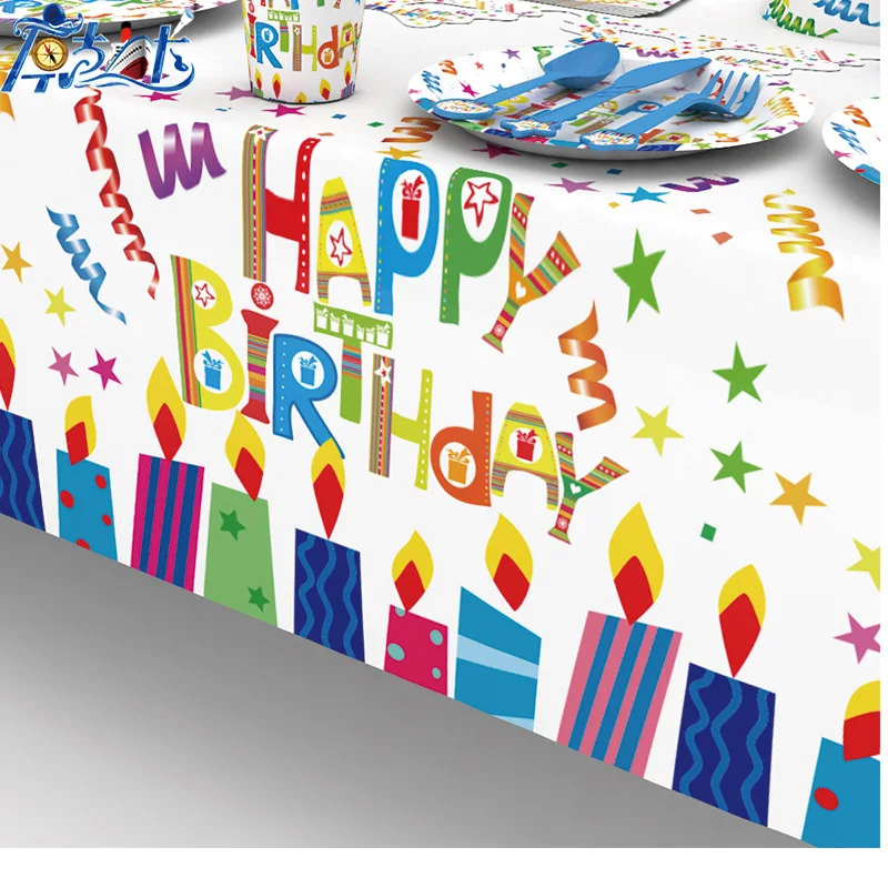 
Customization wholesale reusable kids birthday party home paper plates supplies decoration set 