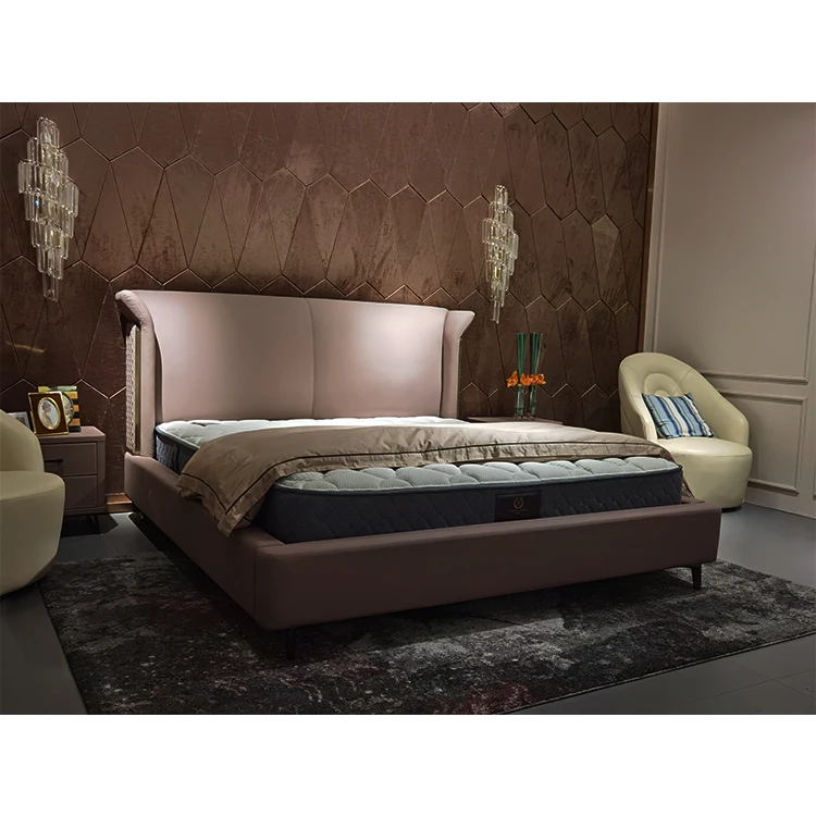 2021 luxury modern simple king royal bedroom set