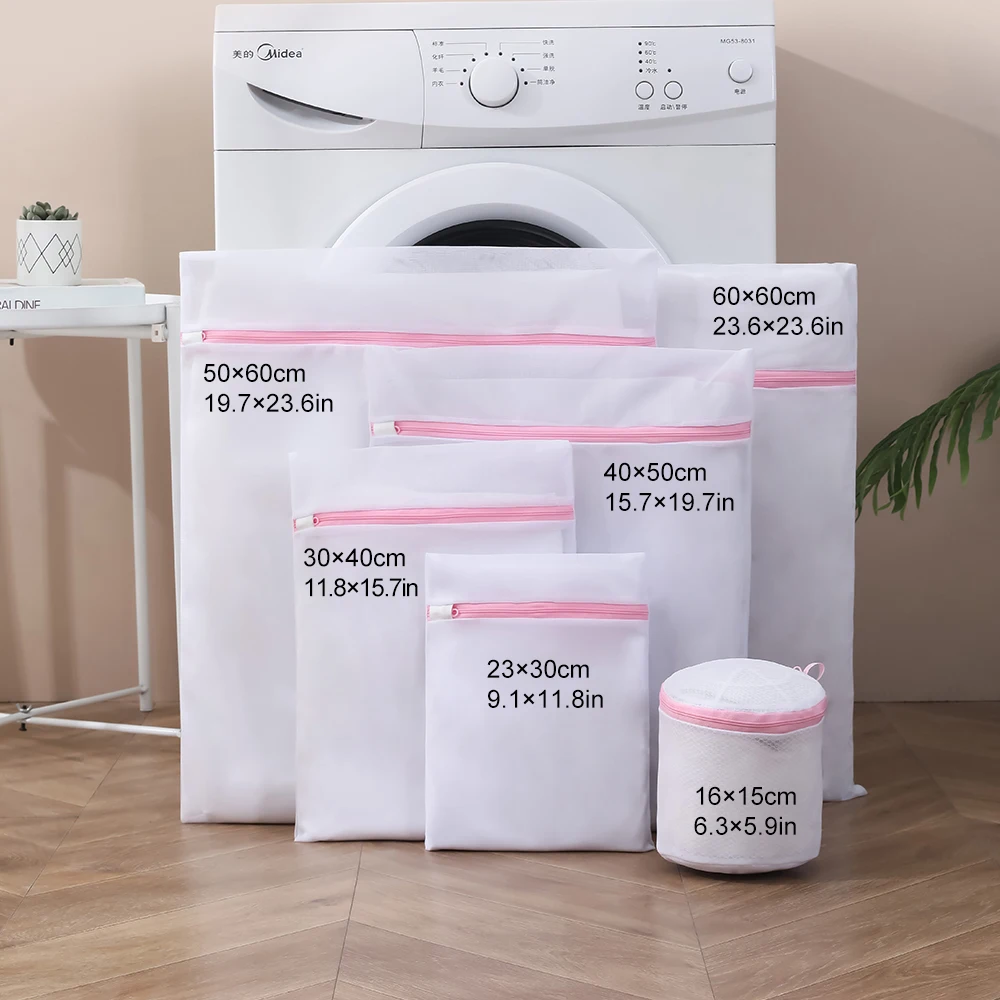 Polyester washing Bag,Wholesale Custom Mesh Laundry Bags for Bulk Orders Convenient Laundry Bags with Zipper for Easy Storage