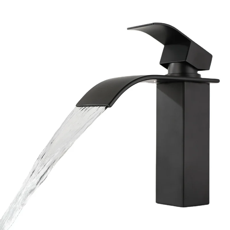 Waterfall Bathroom Sink Faucet shower set Wall Mount Lavatory basin Faucets Mixer Tap