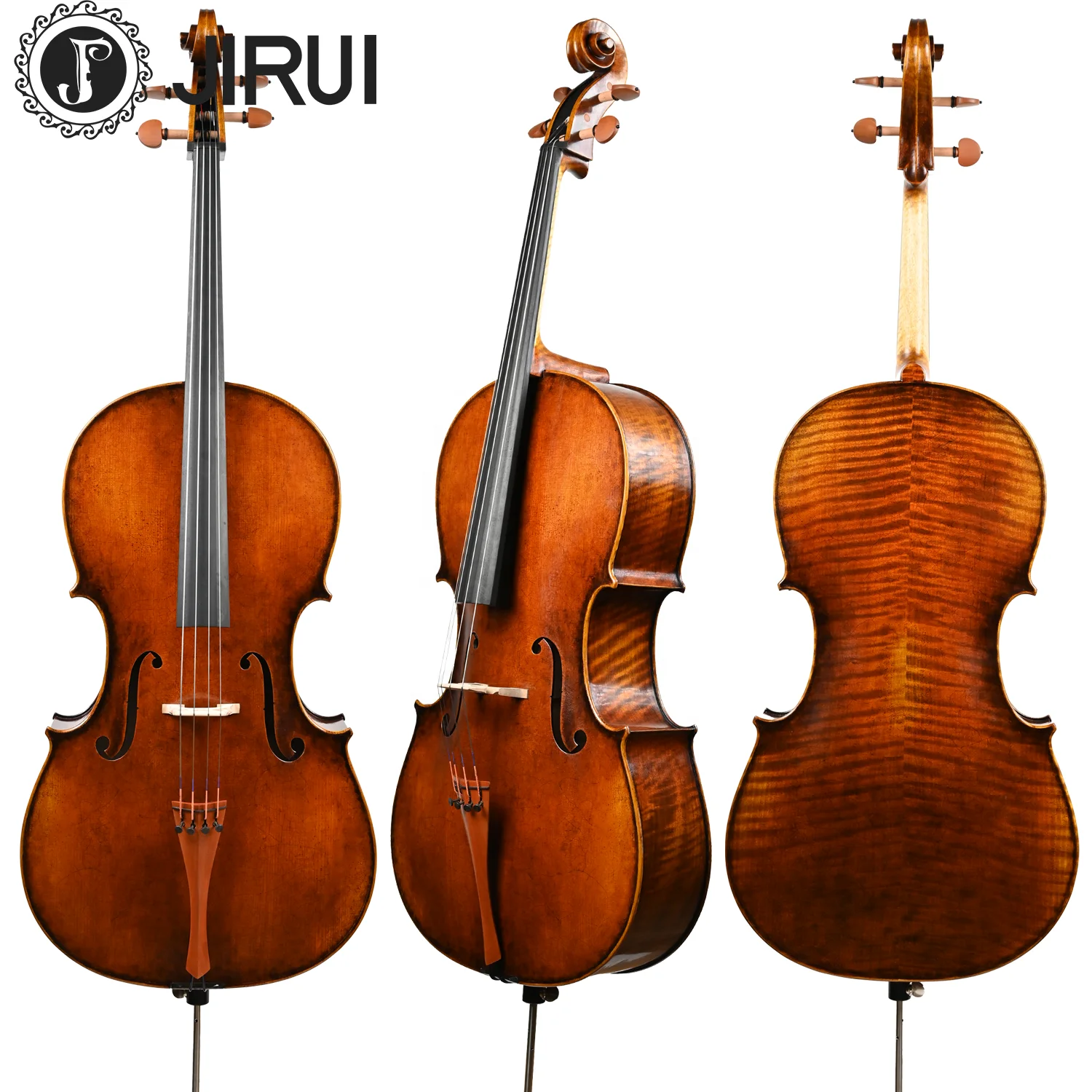 Top Selling Professional Cello4/4 1/8 Cello Handmade High Quality Violins with Advanced Spruce Wood Carbon Fiber Brazil Wood Bow