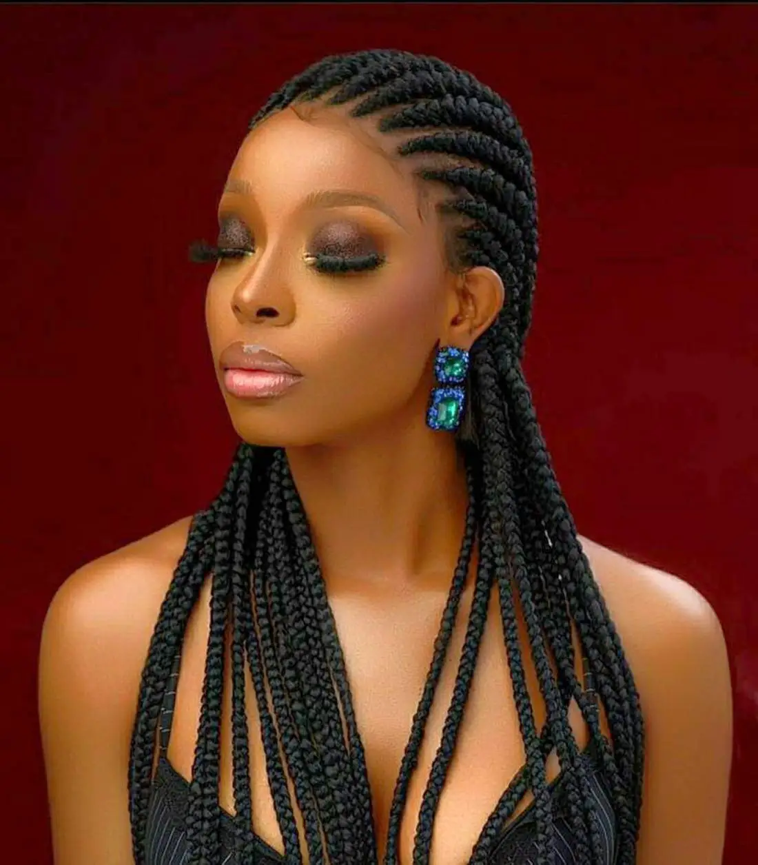 Jennifer Top Fashion Synthetic Fo Braids 40 Inch Human Hair Full Front For Baby Girls 360 Lace Wig