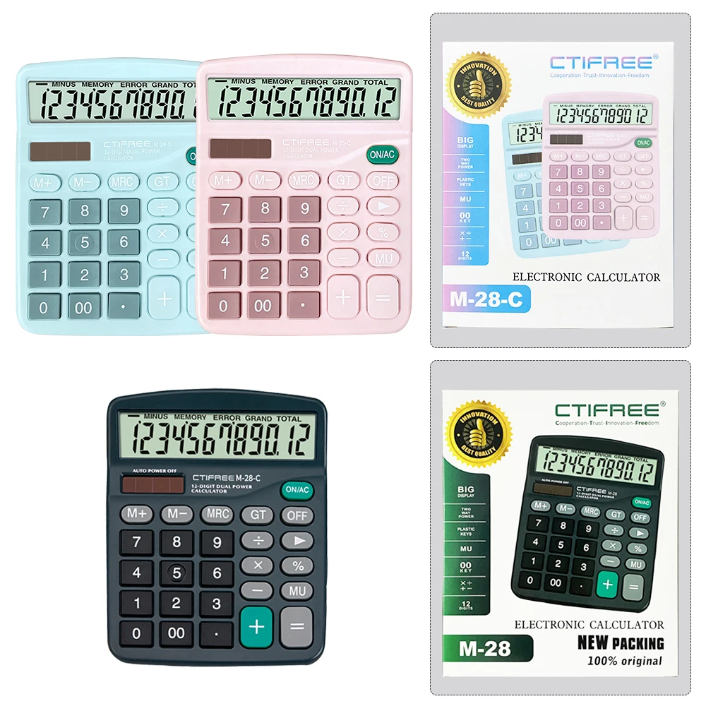 Standard Functional Calculators Wholesale Price Desktop Calculator with Tax 12 Digits Calculator for financial accounting