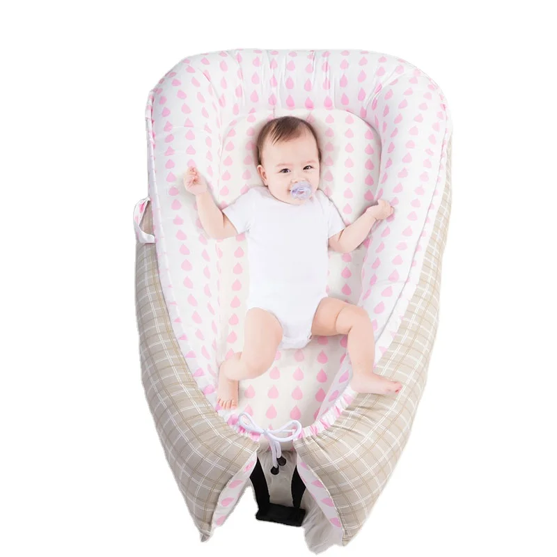 Good quality Portable Comfortable Detachable Super Soft Baby Sleeping Lounger Cotton Breathable Baby Nest
